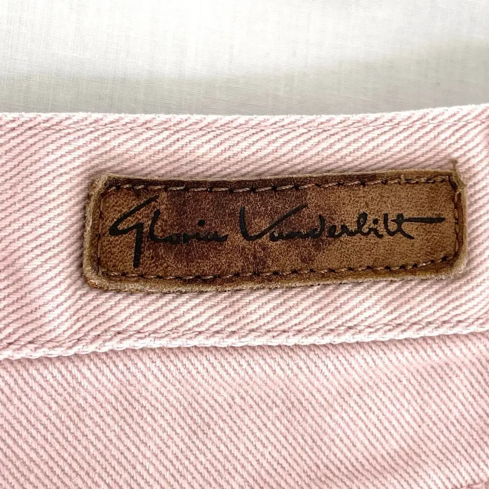 Vintage 90s Powder Pink Pastel High Rise Denim Shorts Retro Mom Jeans Size 12